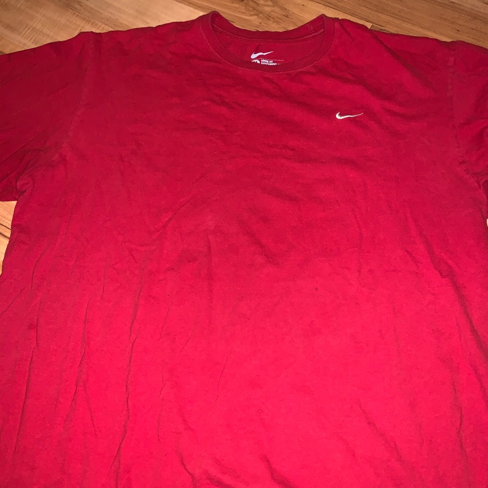 Red Nike shirt